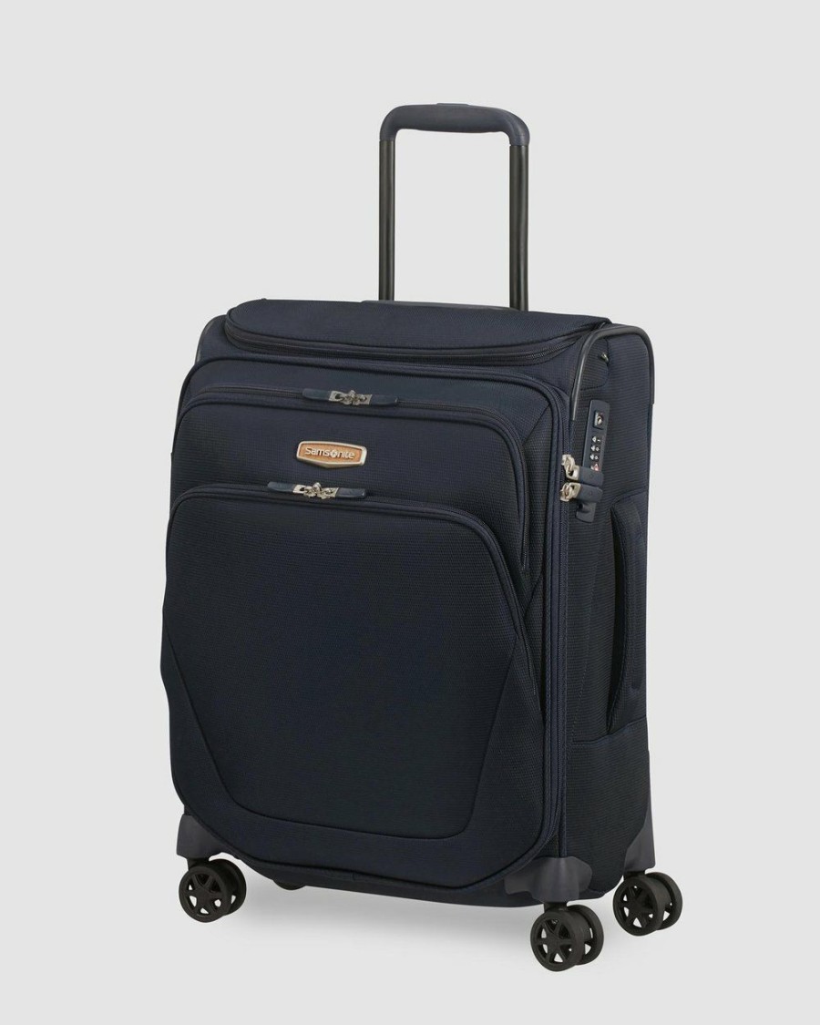 Travel And Luggage * | Samsonite Spark Sng Eco Spinner 55 Top Pocket Eco Blue