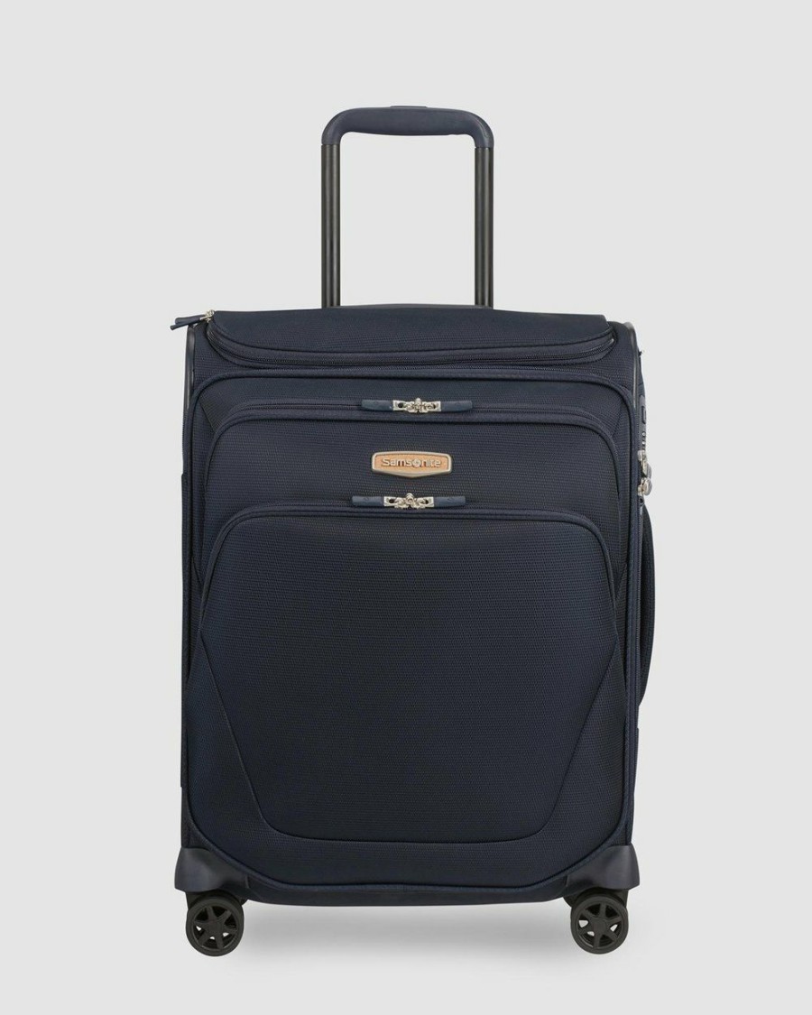 Travel And Luggage * | Samsonite Spark Sng Eco Spinner 55 Top Pocket Eco Blue