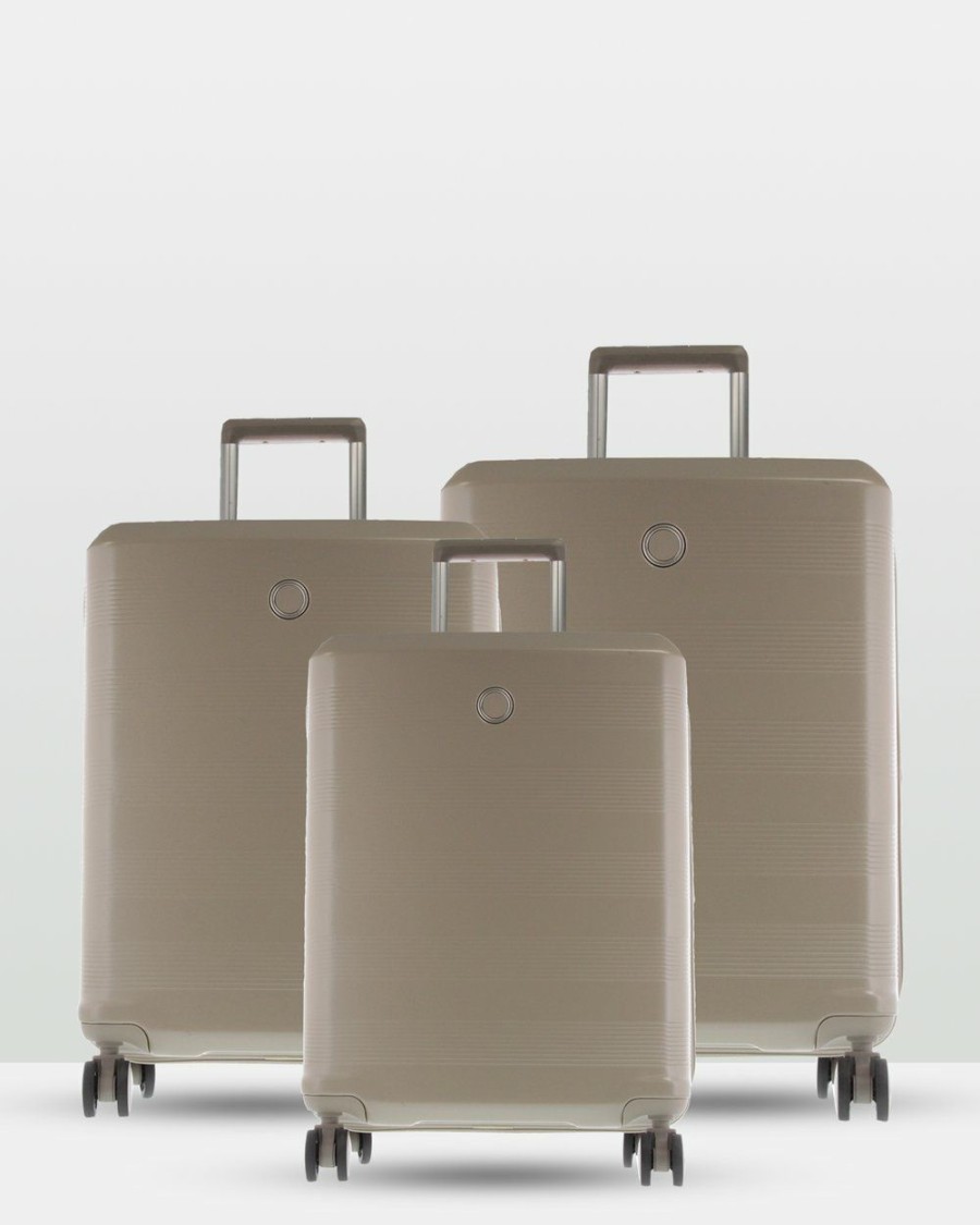 Travel Bags * | Echolac Japan Denver Echolac 3 Piece Set Gold