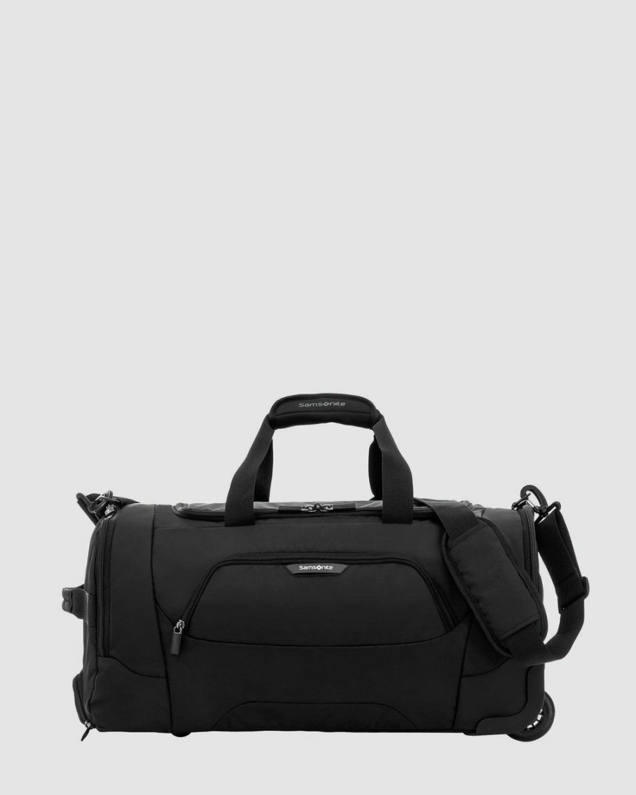 Bags * | Samsonite Business Albi 55Cm On-Wheel Duffle Bag Black & Grey