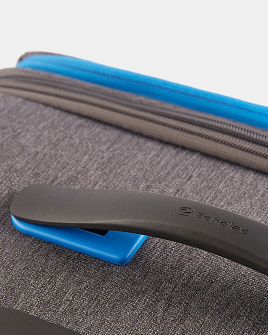 Travel And Luggage * | Echolac Japan Serpentine Echolac Medium Soft Side Case Grey Blue