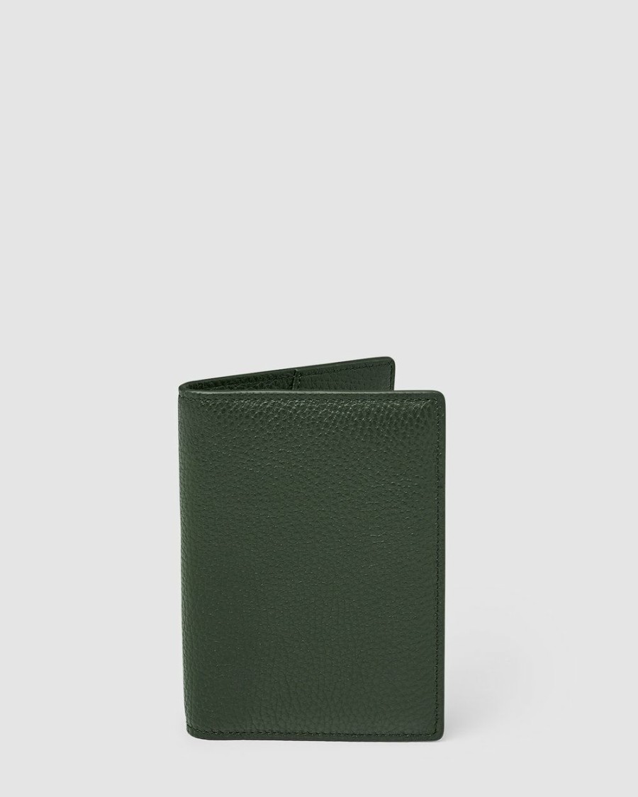 Travel And Luggage * | Kinnon Earle Passport Holder Olive Green