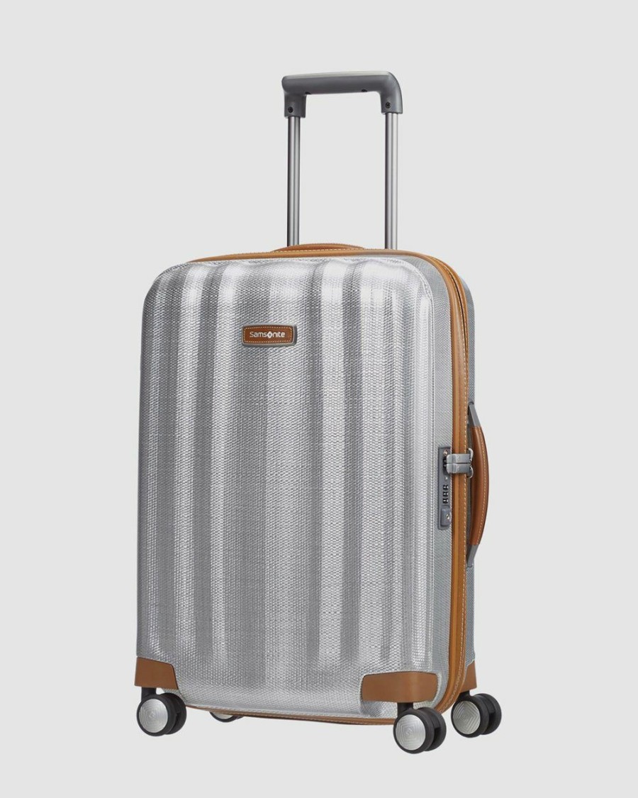 Travel And Luggage * | Samsonite Lite-Cube Dlx 55Cm Spinner Aluminium