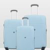 Travel And Luggage * | Echolac Japan Florence Hard Side 3 Piece Set Blue