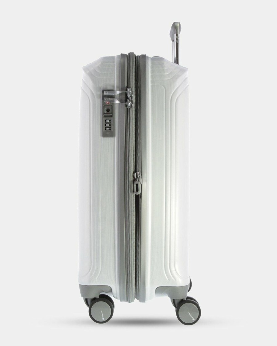 Travel Bags * | Echolac Japan Singapore Echolac On-Board Hard Side Case White