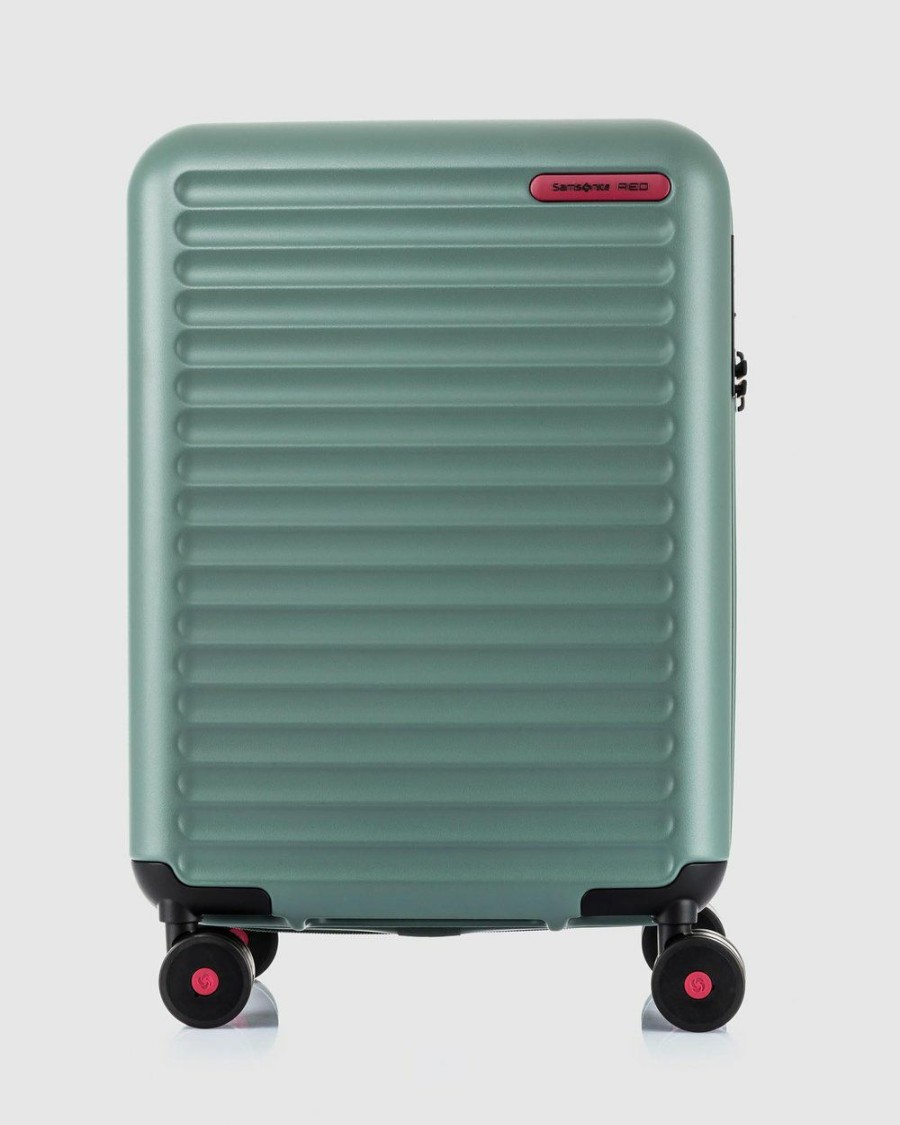 Travel And Luggage * | Samsonite Red Toiis C 55Cm Spinner Case Expandable Slate Green