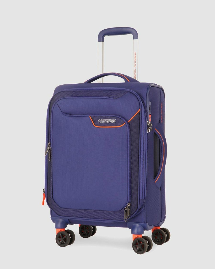 Travel And Luggage * | American Tourister Applite 4Security Spinner 55/20 Exp Tsa Bodega Blue