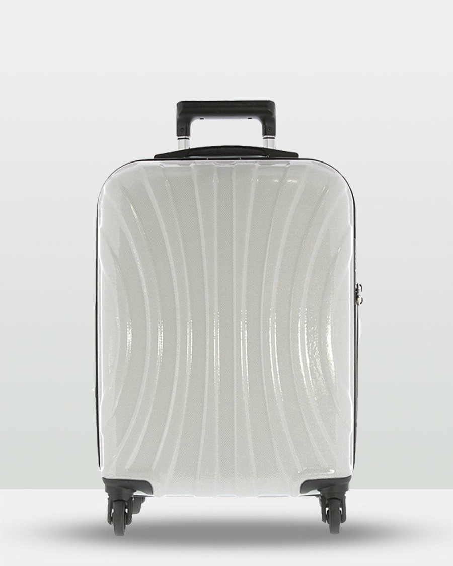 Travel And Luggage * | Cobb & Co Adelaide Luggage Large Hardside Spinner White