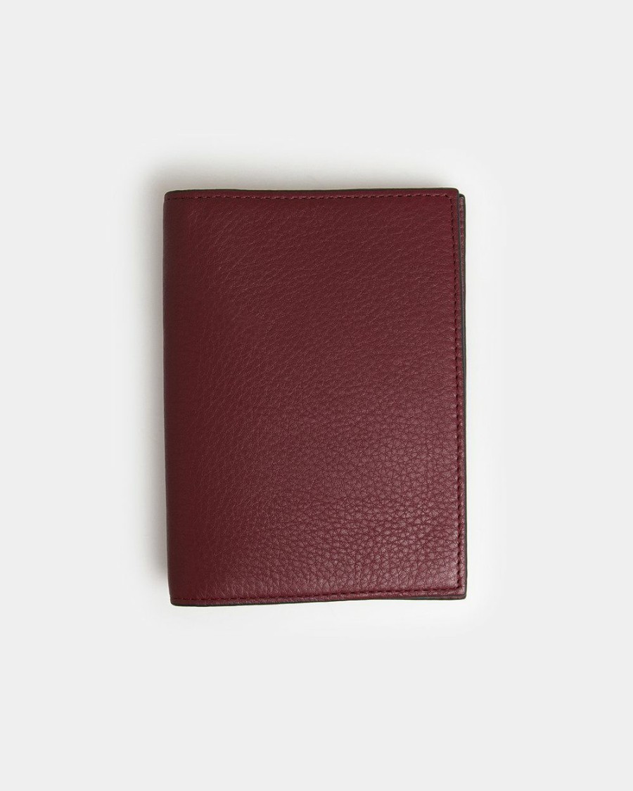 Travel And Luggage * | Globite Leather Passport Cover With Rfid Barossa Mulberry