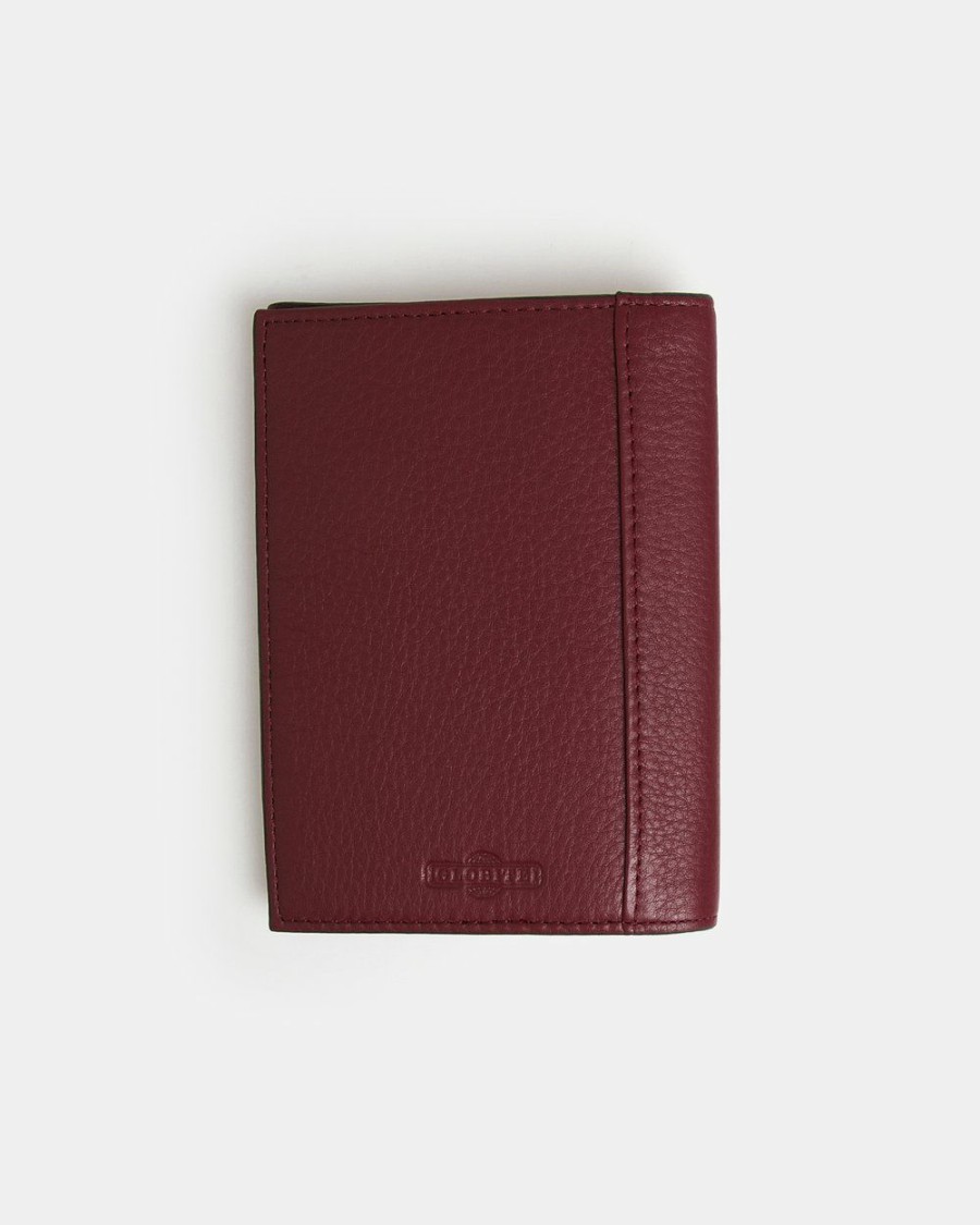 Travel And Luggage * | Globite Leather Passport Cover With Rfid Barossa Mulberry