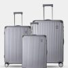 Travel Bags * | Echolac Japan Dublin 3 Piece Set Luggage Sil