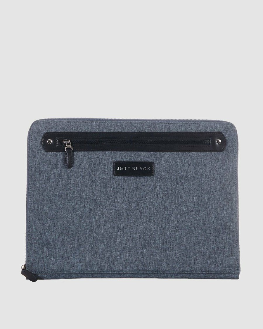 Tech Accessories * | Jett Black The Osaka 15 Laptop Zip Sleeve Black