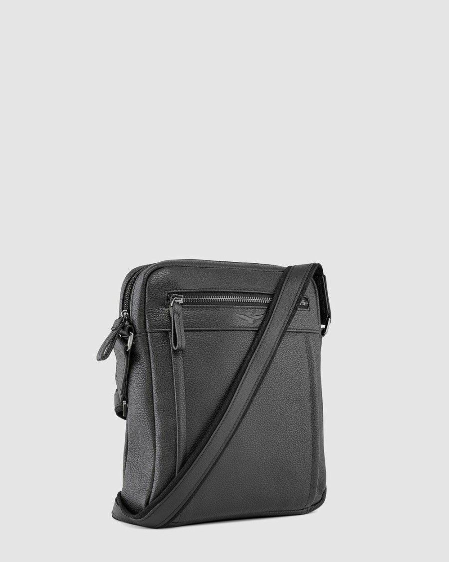 Travel Bags * | Aquila Montoro Cross Body Bag Black