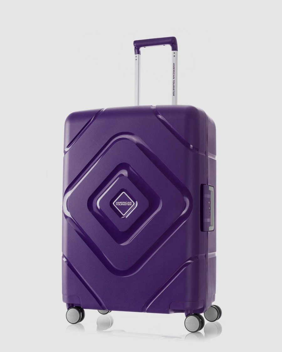 Travel And Luggage * | American Tourister Trigard Spinner 66/24 Tsa Purple