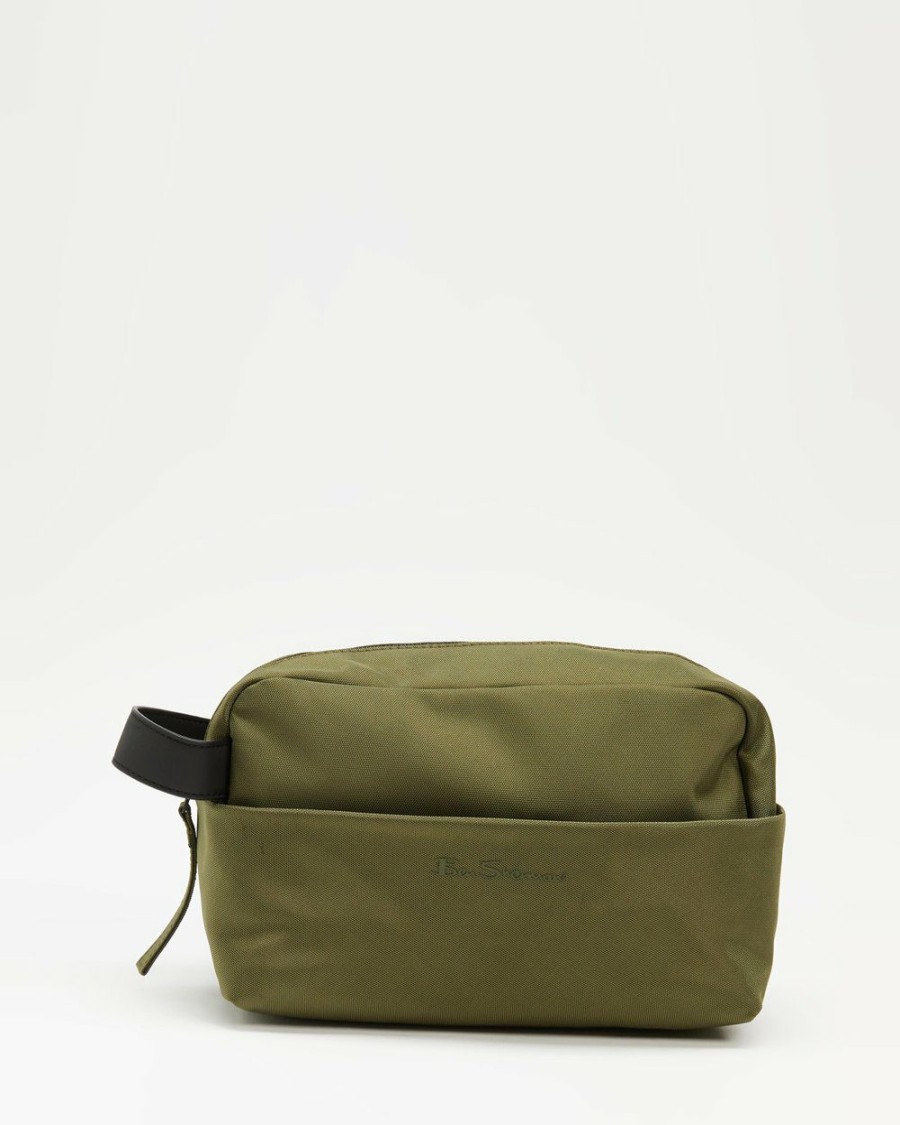 Bags * | Ben Sherman Toiletry Bag Khaki