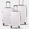 Travel Bags * | Echolac Japan Durban Echolac 3 Piece Set White