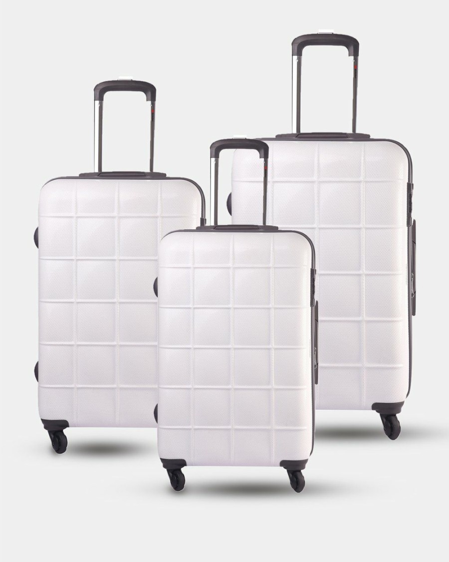 Travel Bags * | Echolac Japan Durban Echolac 3 Piece Set White