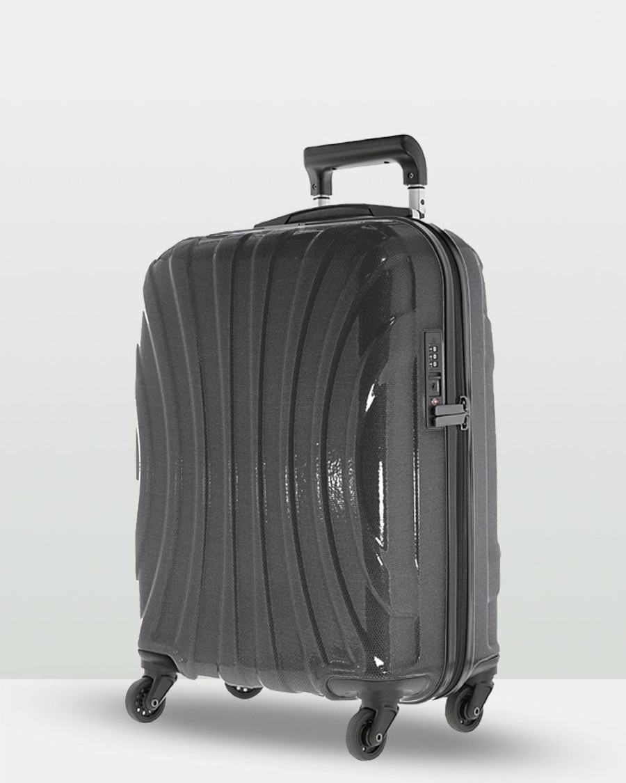 Travel And Luggage * | Cobb & Co Adelaide Luggage Medium Hardside Spinner Black