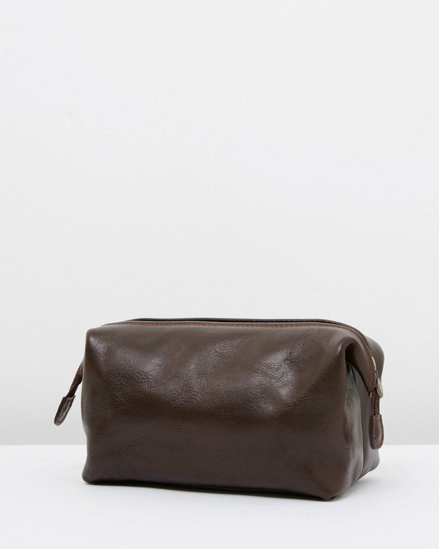 Bags * | Republic Of Florence The Uno Dopp Kit Chocolate