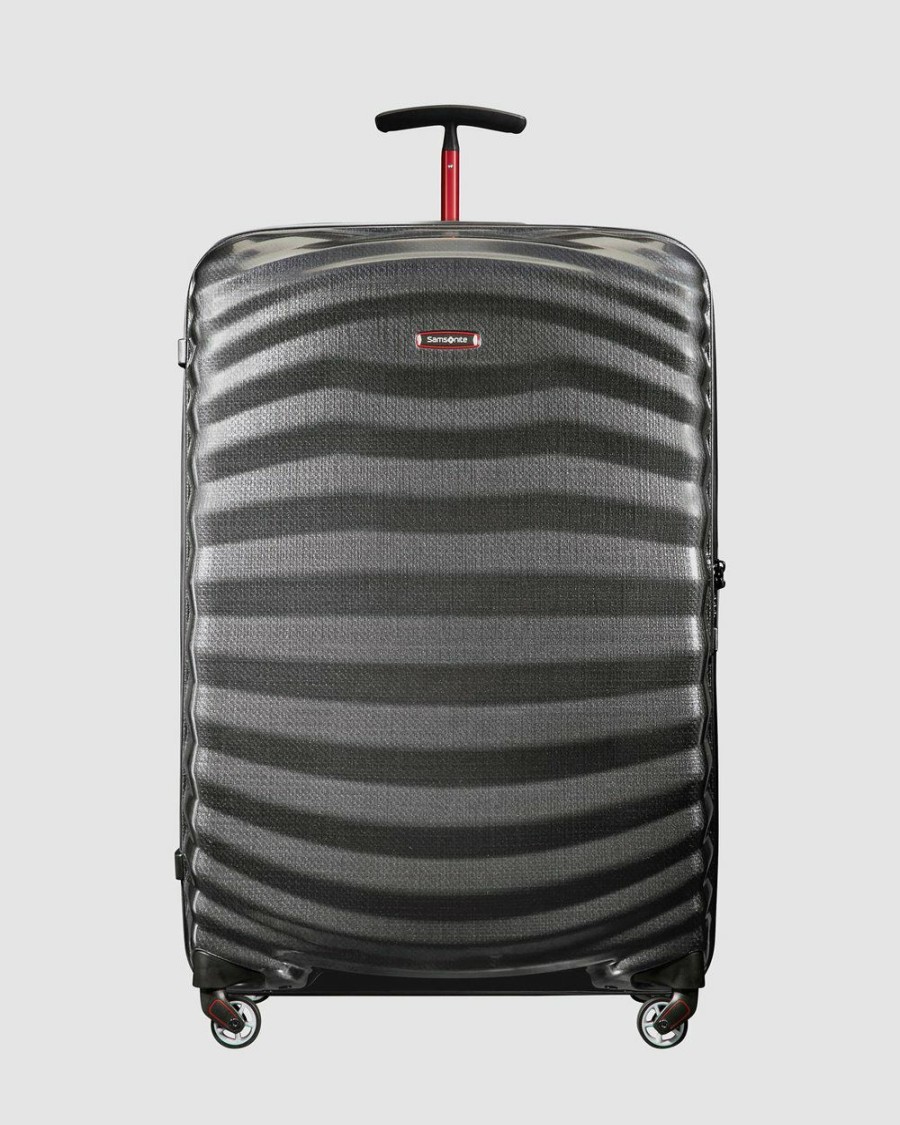 Travel And Luggage * | Samsonite Lite-Shock Sport 81Cm Spinner Case Eclipse Grey & Red