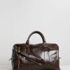 Bags * | Republic Of Florence Small Nardi Overnight Bag Chocolate