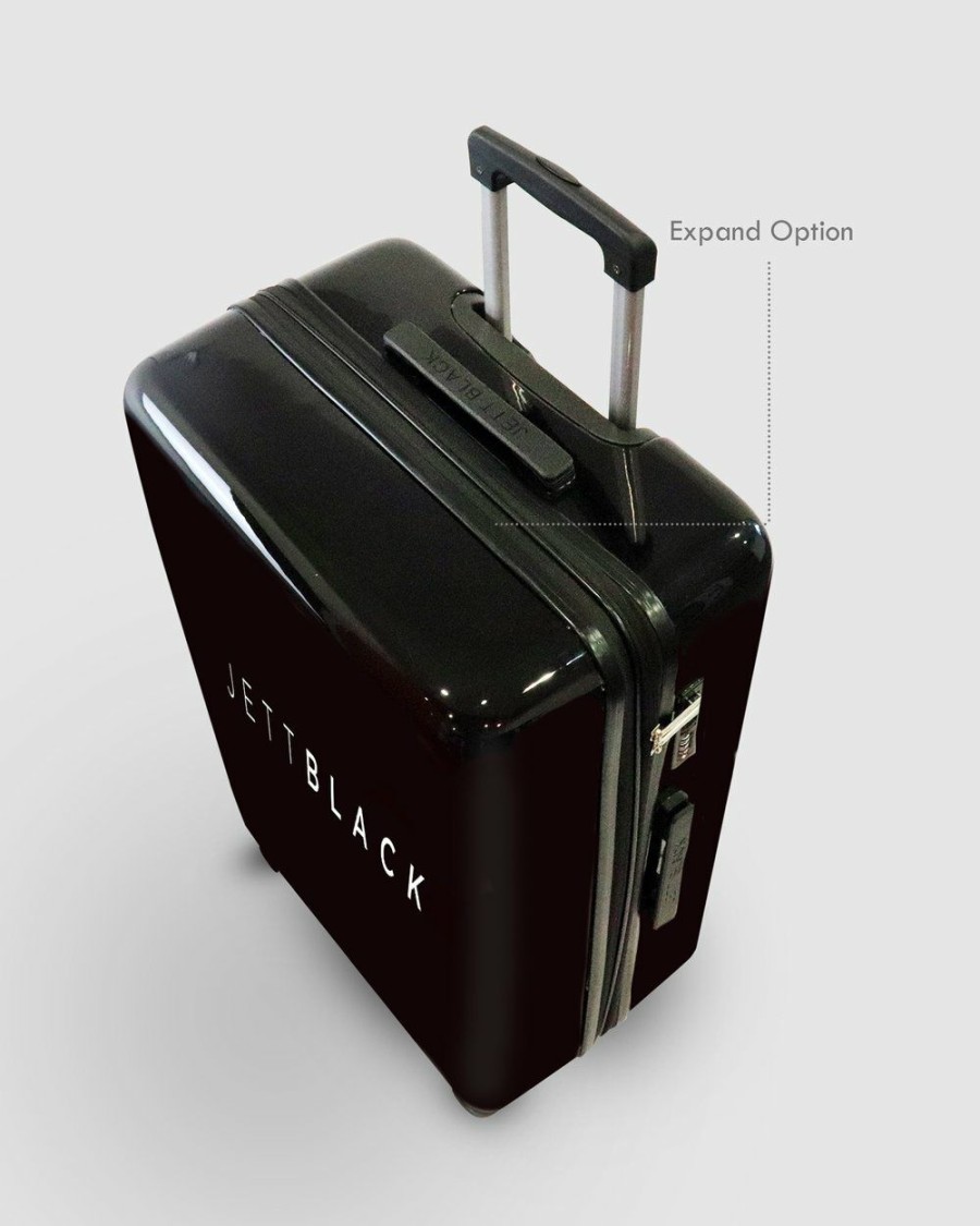 Bags * | Jett Black Signature Medium Suitcase Gloss Black