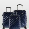 Bags * | Cobb & Co Bendigo Polycarbonate Luggage 3 Piece Set Navy