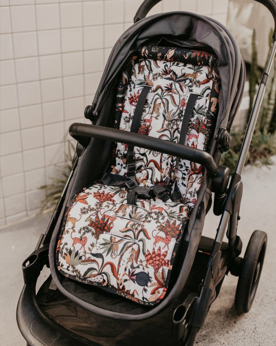 Travel And Luggage * | Oioi Reversible Pram Liner Jungle