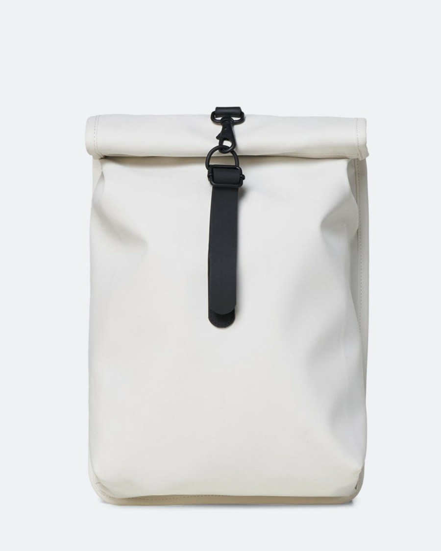 Bags * | Rains Rolltop Mini Off White