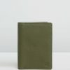 Travel And Luggage * | Stitch & Hide Atlas Passport Holder Olive