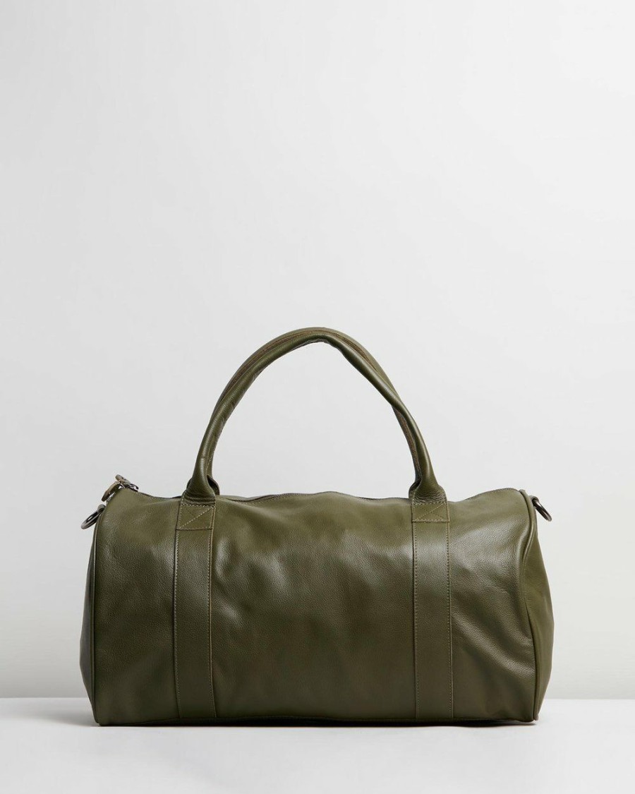 Travel And Luggage * | Stitch & Hide Globe Weekender Olive