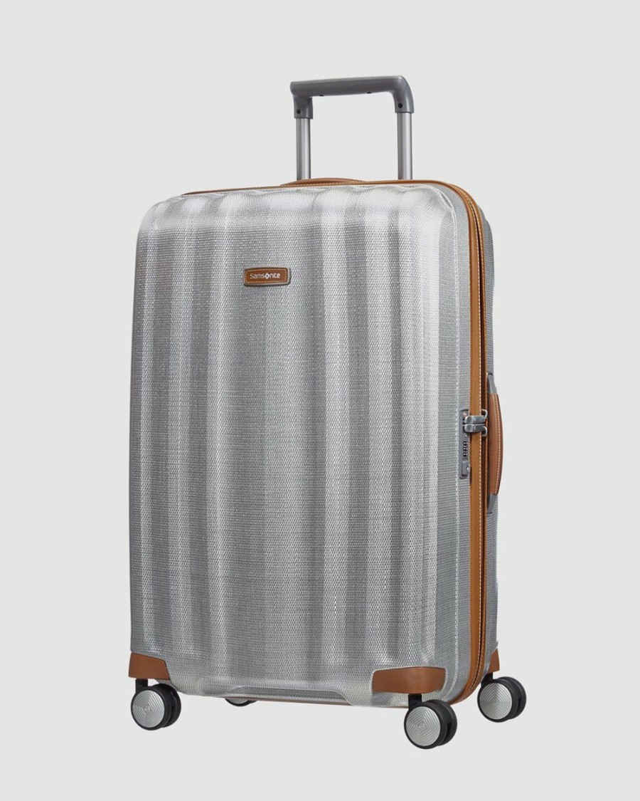 Travel And Luggage * | Samsonite Lite-Cube Dlx 76Cm Spinner Aluminium