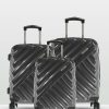 Bags * | Cobb & Co Bendigo Polycarbonate Luggage 3 Piece Set Grey