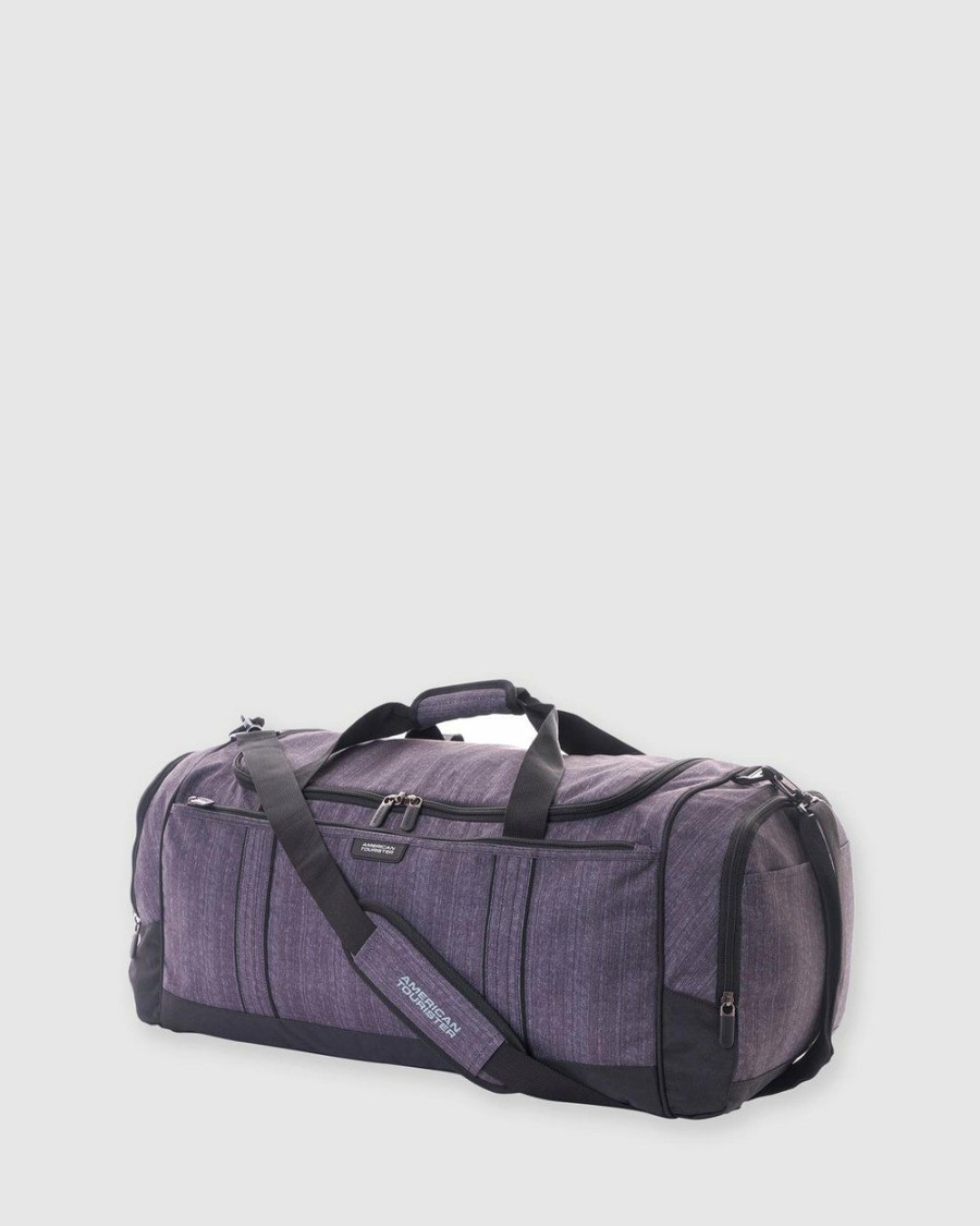 Bags * | American Tourister Travel Duffle Gun Metal