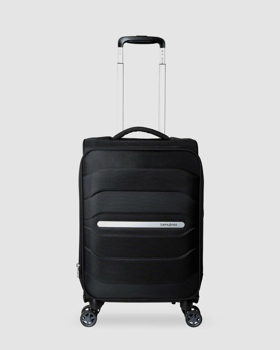 Travel And Luggage * | Samsonite Octolite Spinner 55Cm Spinner Suitcase Black