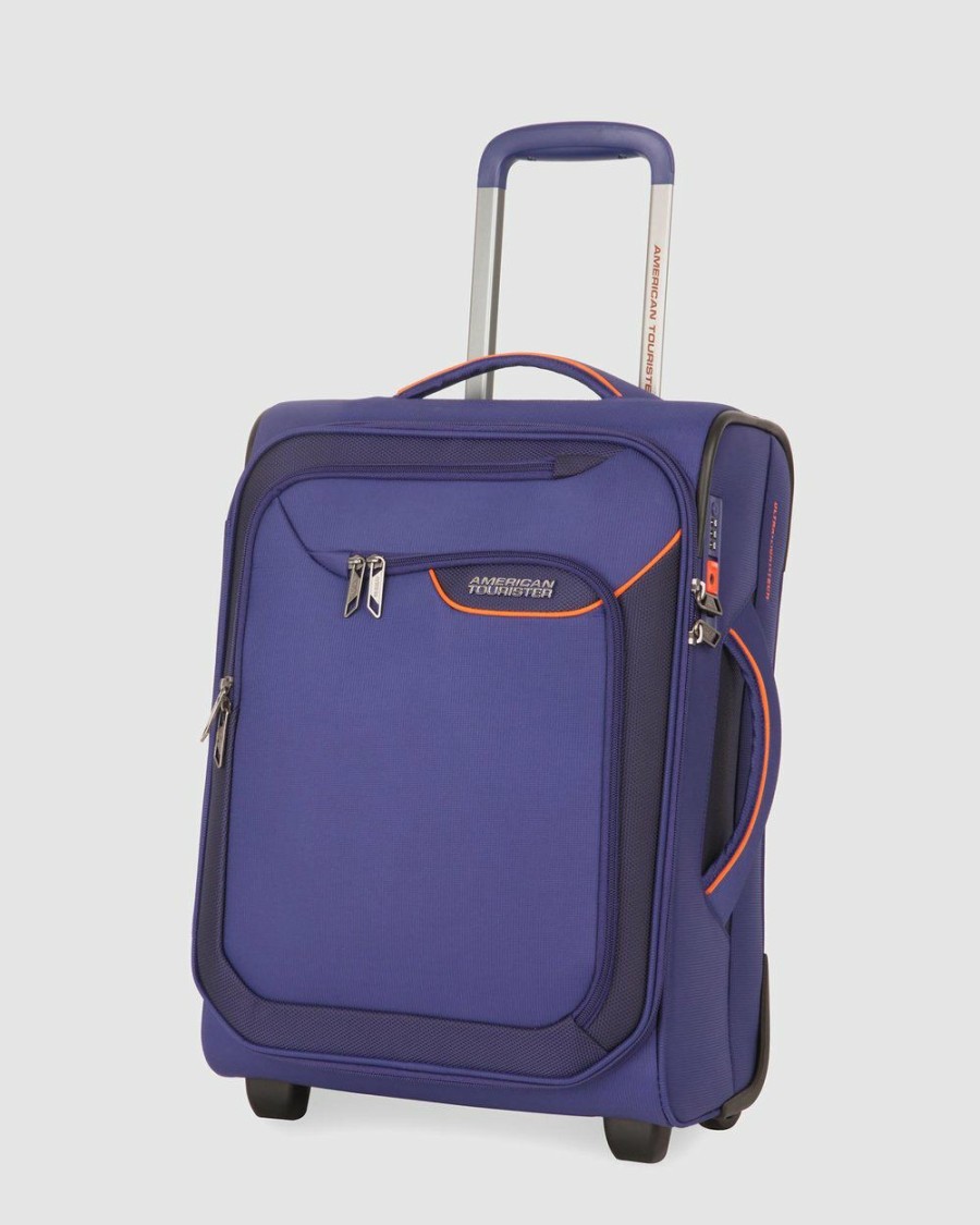 Travel And Luggage * | American Tourister Applite 4Security Upright 50 Tsa Bodega Blue