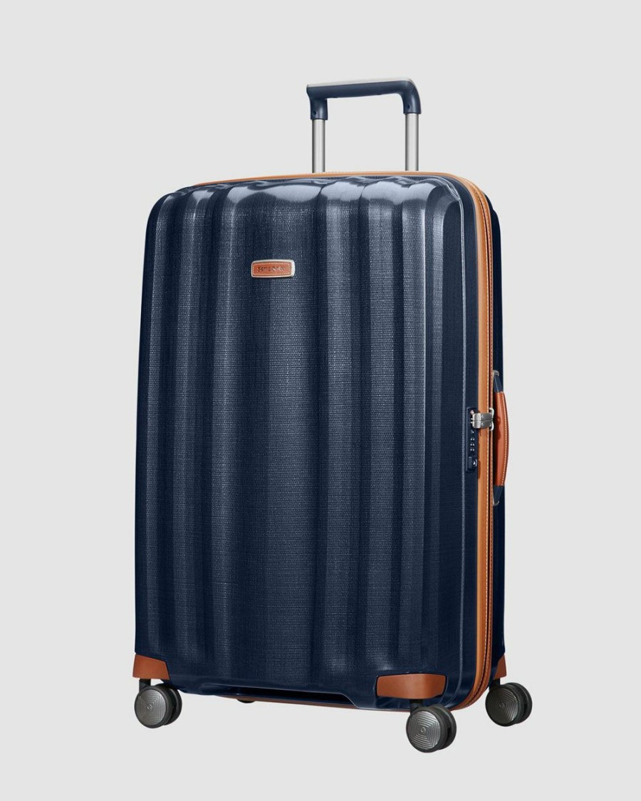 Travel And Luggage * | Samsonite Lite-Cube Dlx 82Cm Spinner Midnight Blue