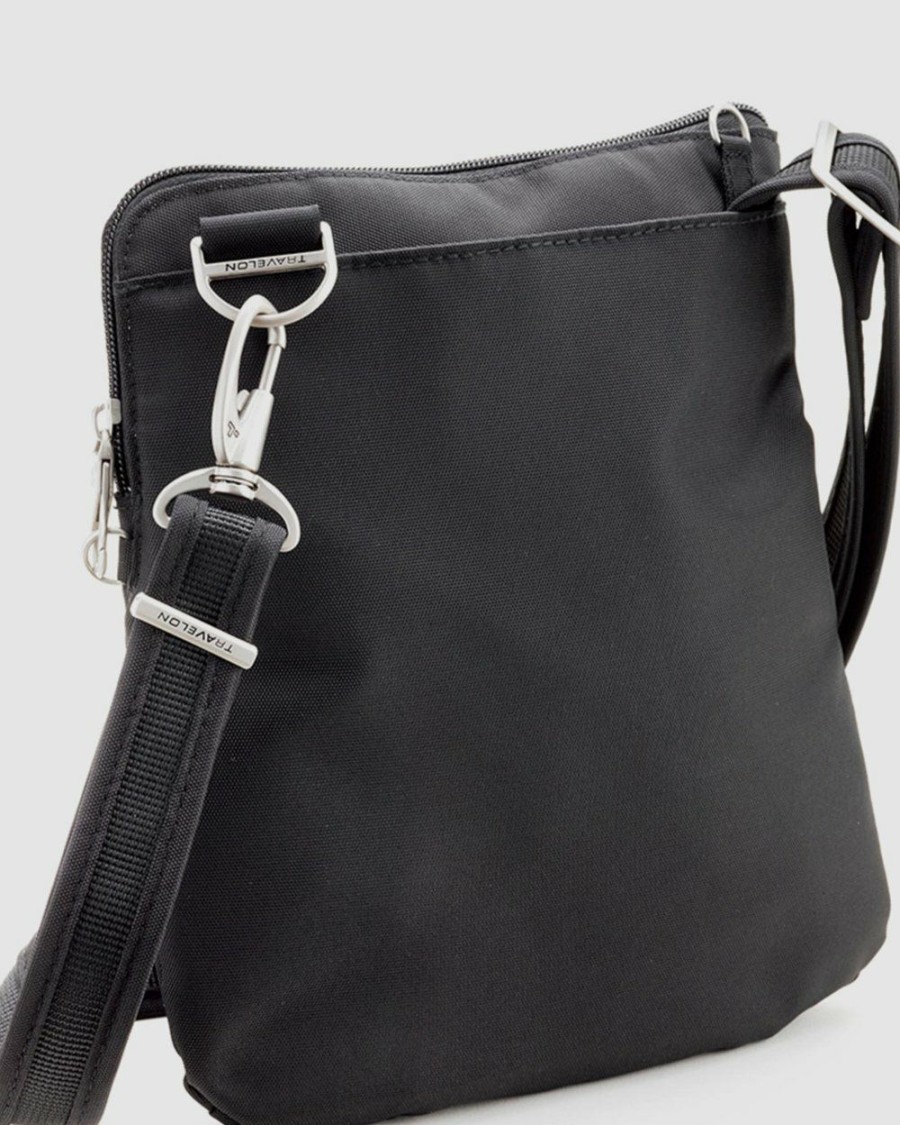 Bags * | Travelon Classic N/S Shoulder Bag Black