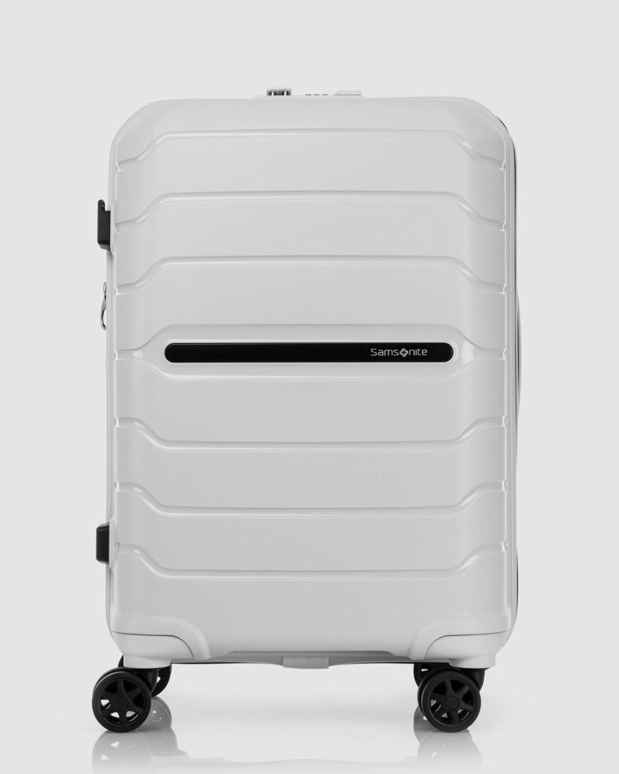 Travel And Luggage * | Samsonite Oc2Lite 55Cm Spinner Suitcase Off-White