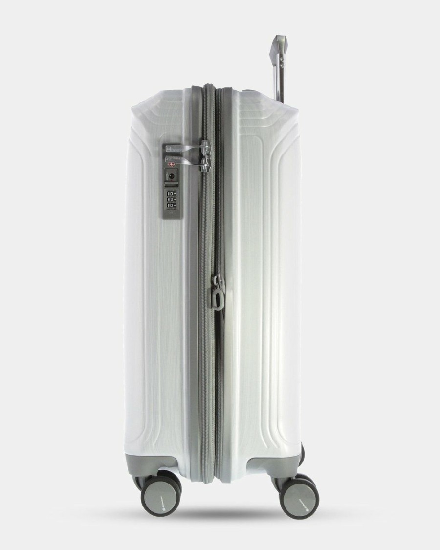 Travel Bags * | Echolac Japan Singapore Echolac Medium Hard Side Case White