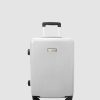 Travel And Luggage * | Jett Black Carbon White Series Carry On Suitcase Pure White