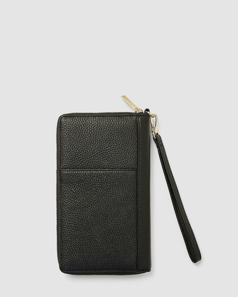 Travel Bags * | Kinnon Hemingway Travel Wallet Black