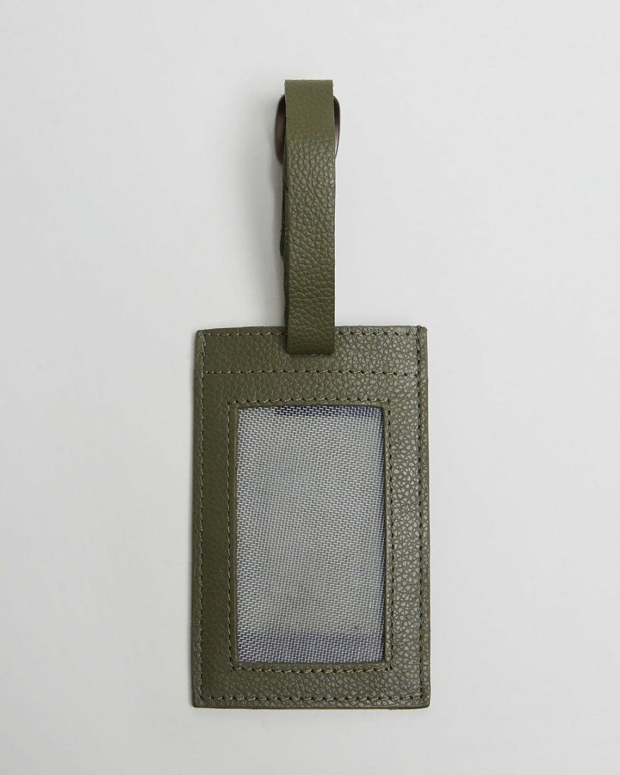 Travel Bags * | Stitch & Hide Miles Luggage Tag Olive