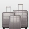 Travel Bags * | Echolac Japan Auckland Echolac 3 Piece Luggage Set Grey