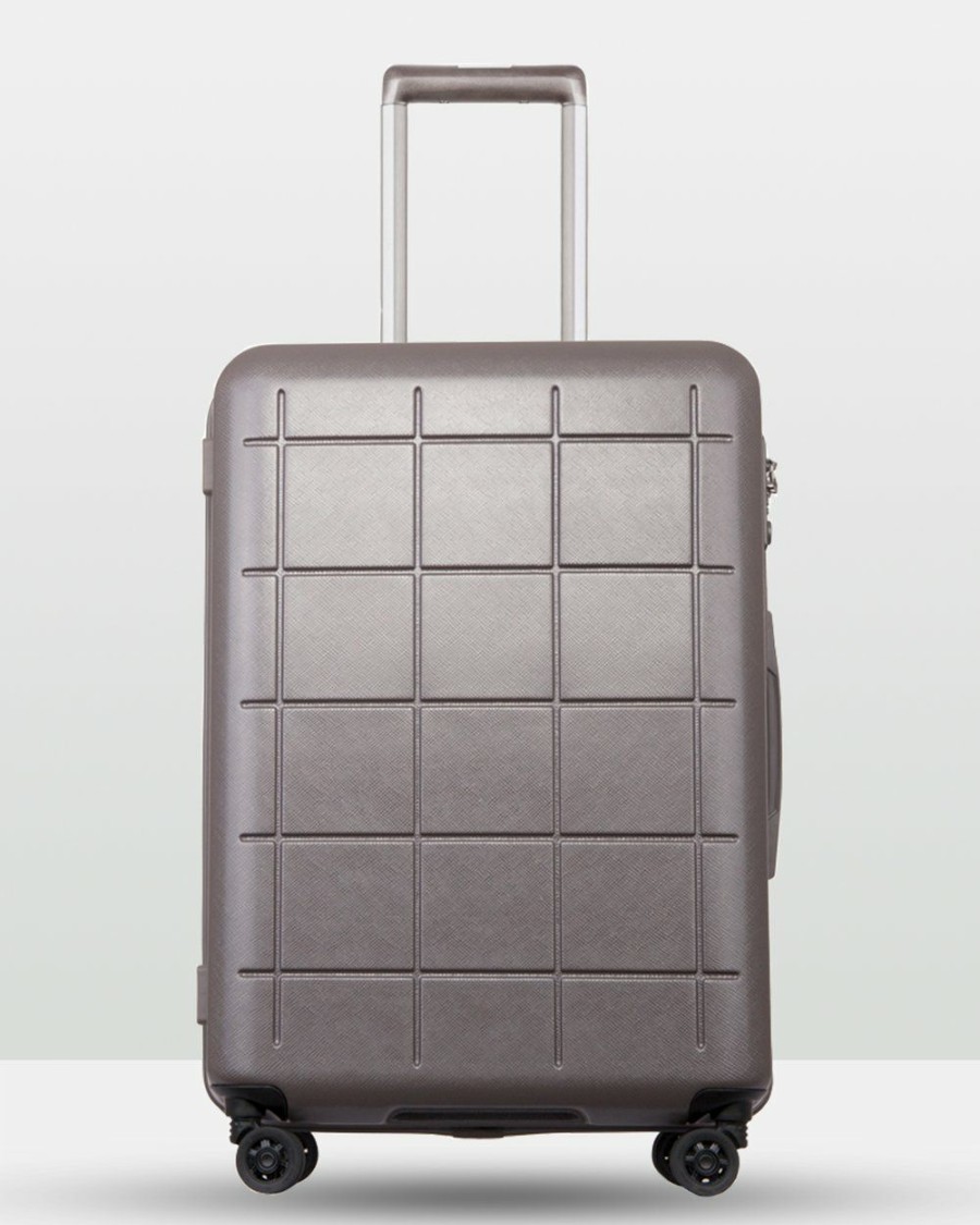 Travel Bags * | Echolac Japan Auckland Echolac 3 Piece Luggage Set Grey