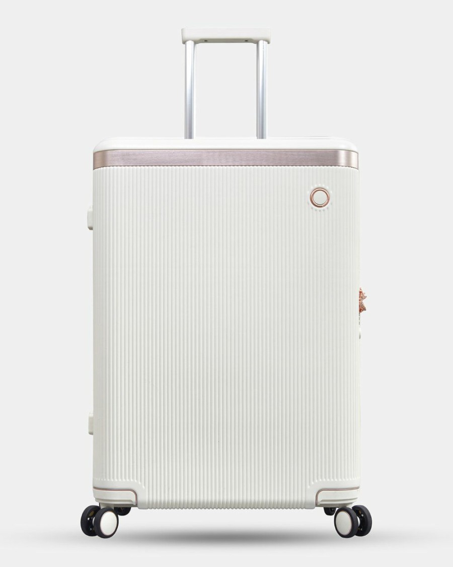 Travel Bags * | Echolac Japan Chicago Large Case Wht