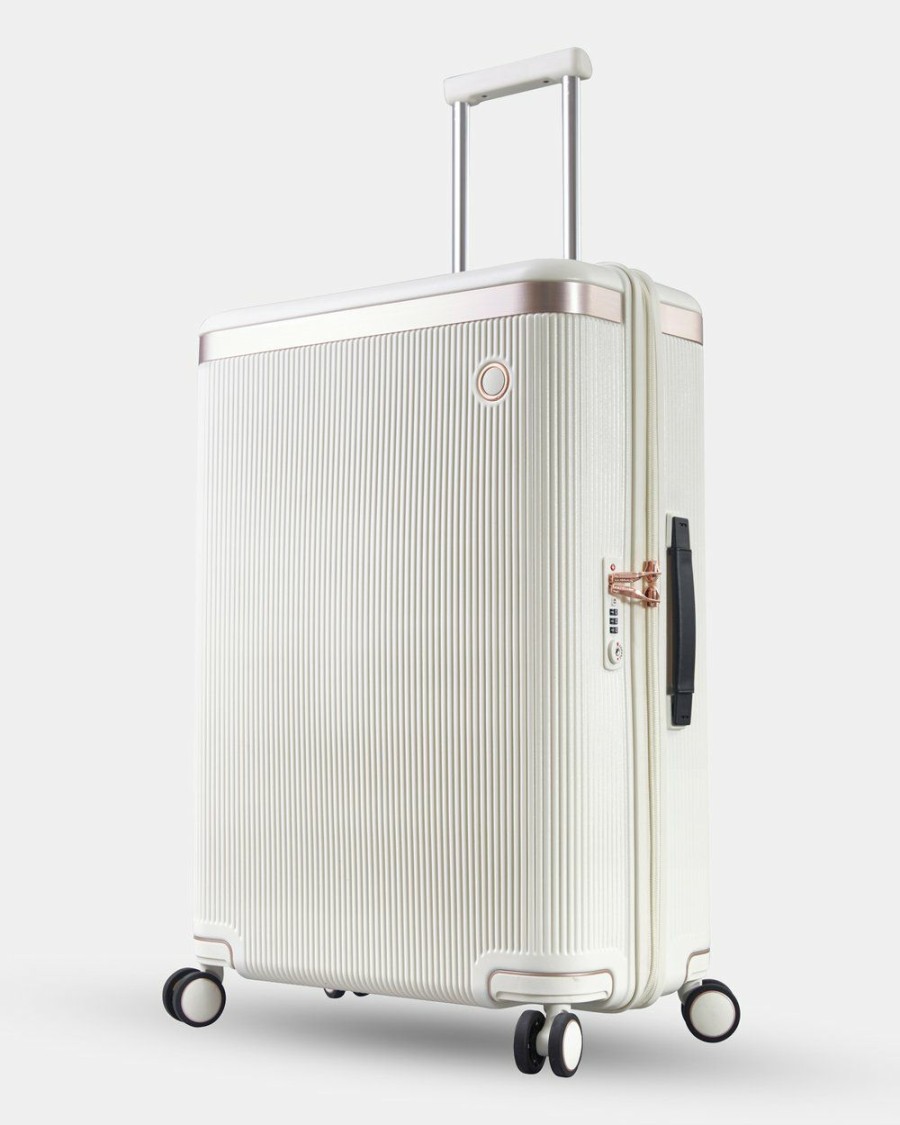 Travel Bags * | Echolac Japan Chicago Large Case Wht