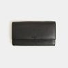 Travel And Luggage * | Globite Leather Travel Clutch With Rfid Carbon Ink Black