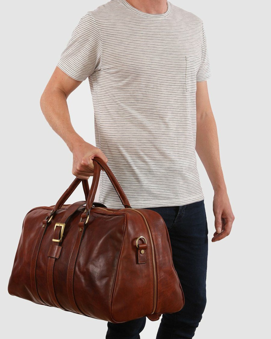 Bags * | Republic Of Florence Amerigo Duffle Bag Brown