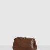 Bags * | Republic Of Florence The Otto Leather Dopp Kit Matt Chocolate